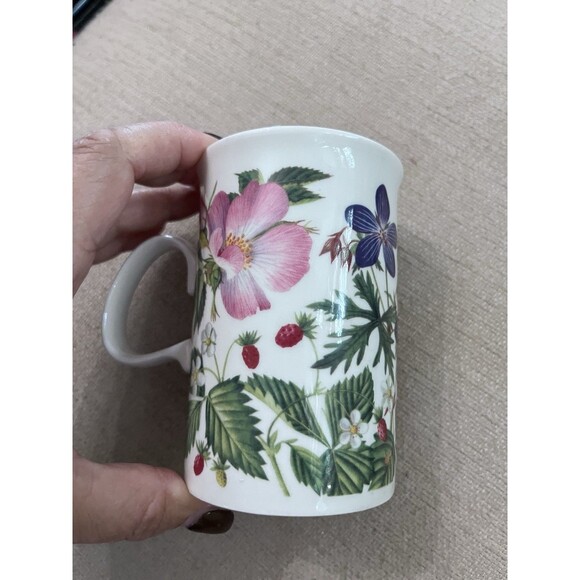 Dunoon Fine Bone China Floral Coffee Tea Mug Floral Garden Scotland Porcelain - Picture 5 of 9